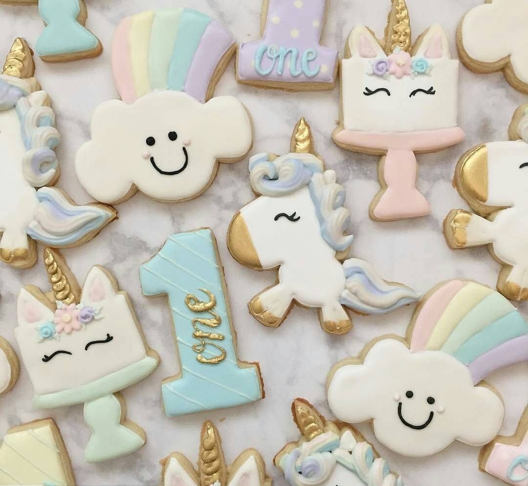 Biscoitos decorados para festa infantil, foto do curso