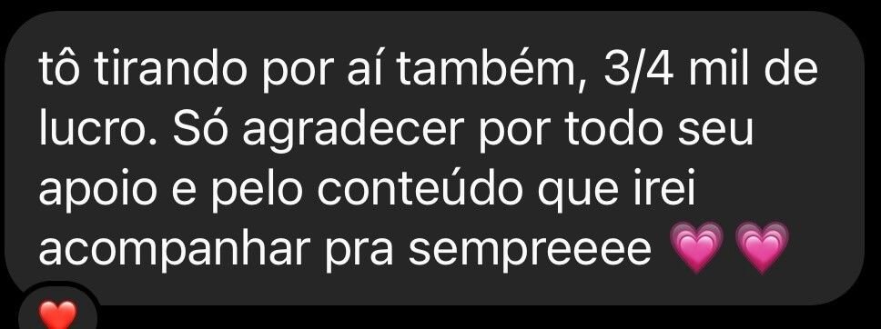 Depoimento apresentado na página original de biscoitos decorados