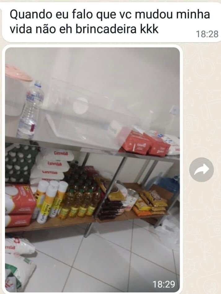 Depoimento apresentado na página original de biscoitos decorados