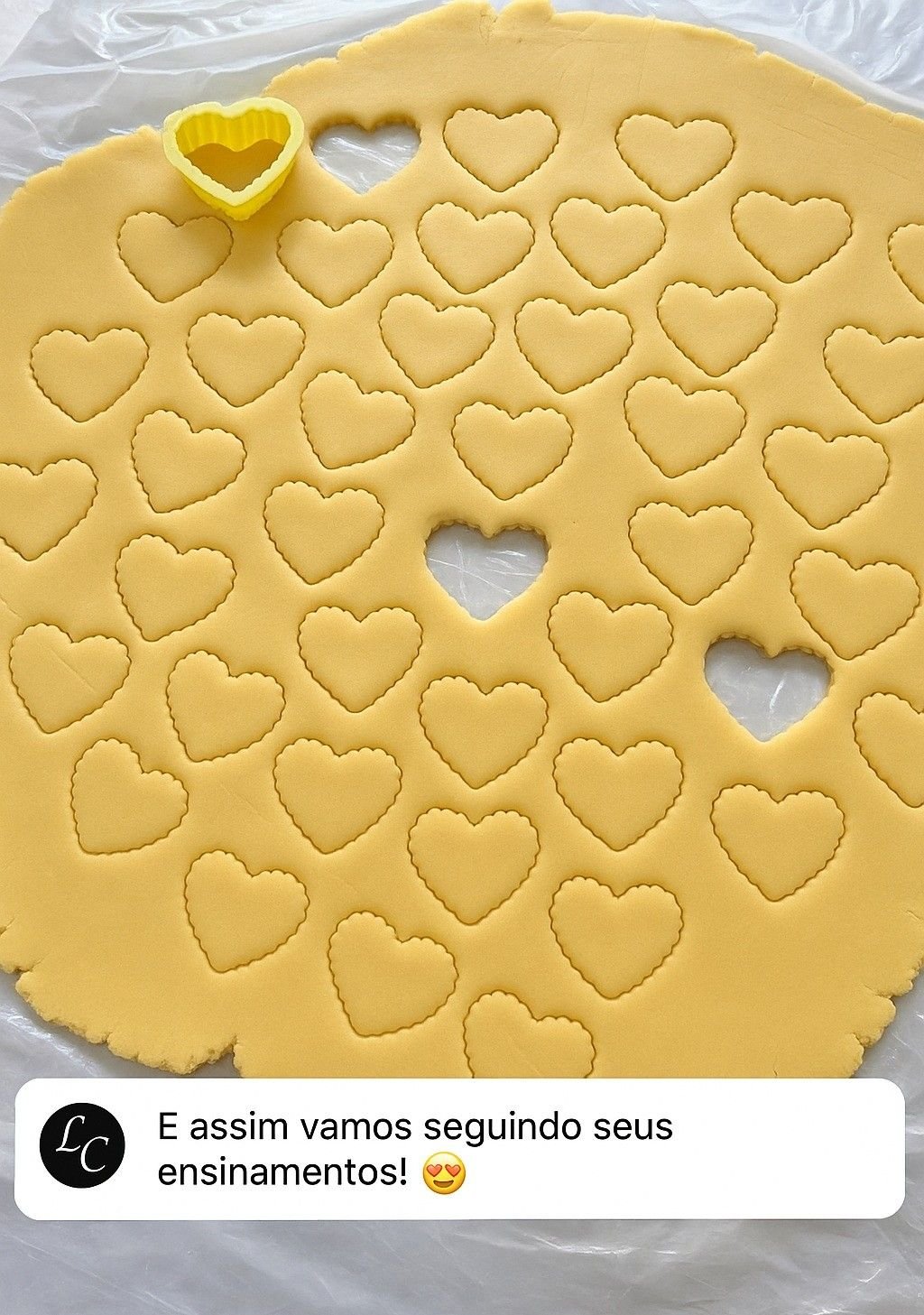 Depoimento apresentado na página original de biscoitos decorados